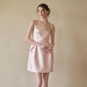 Maison Amory The Tulip Mini Dress in Dusty Pink - Size XS *Altered